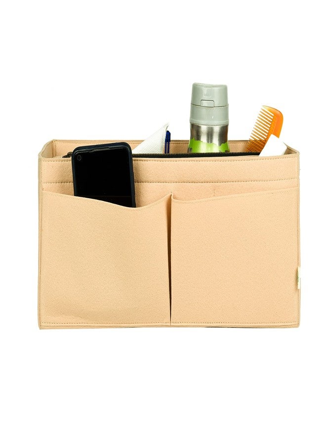 OON Purse Organizer Insert Felt Bag Organizer Handbag Organizer Insert Bag In Bag Organizer For Tote Fits LV Speedy Neverfull, Beige, X-LARGE - Image 4